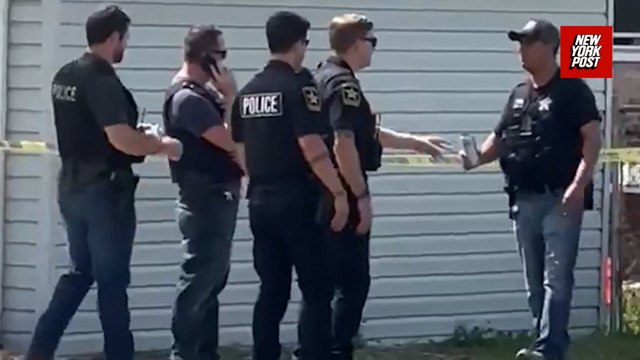 Scene after ICE agent fatally shot man who dragged officer with car near Chicago