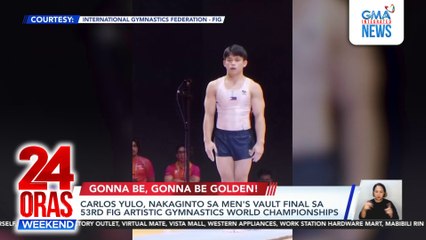 Carlos Yulo gets gold in men’s vault worlds | 24 Oras Weekend