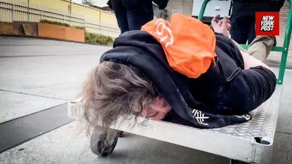 ICE wheels Portland protester in a cart — as tensions rise