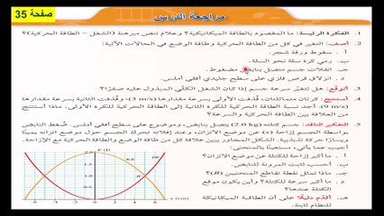 حل اسئلة مراجعة الدرس صفحة 35  فيزياء الصف الحادي عشر الفصل الاول ايمن غازي قناة المجد للفيزياء