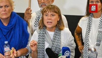 Greta Thunberg deported from Israel: 'There's a genocide happening before our eyes'