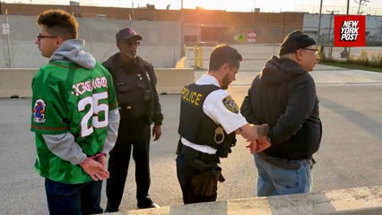 Protesters handcuffed outside ICE facility after judge orders fence torn down