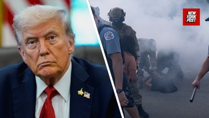 Trump promises 'very severe' consequences for attacking federal agents