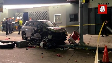 36 people injured after suspect drives car onto Los Angeles sidewalk