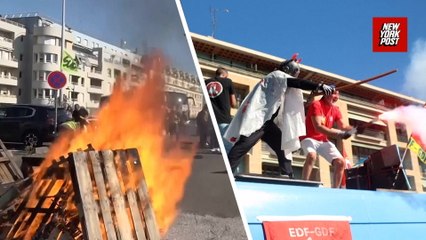 Paris metro targeted amid nationwide transport strikes in France