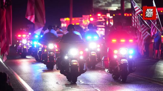 Law enforcement honor police officers shot and killed when serving stalking warrant