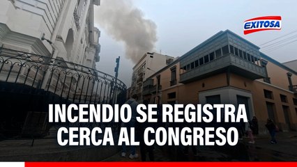🔴🔵 Incendio cerca al Congreso de la República: Reportan siniestro en edificio ubicado en Jr. Junín