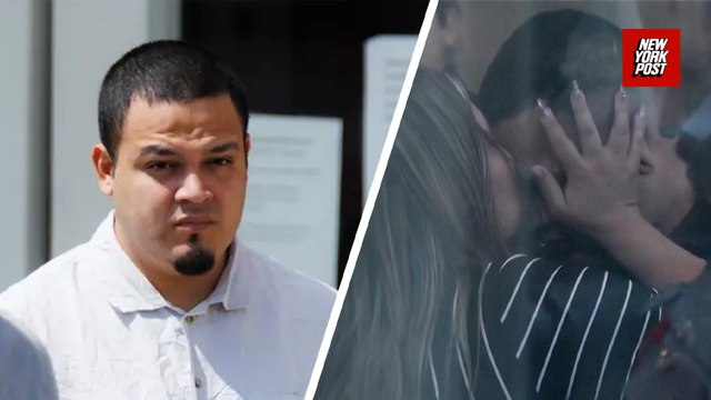 Kilmar Abrego Garcia and wife hug before he is detained by ICE