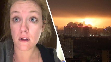 Post reporter flees to shelter after Russia launches drone, missile attack on Kyiv