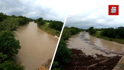 Watch Texas river swell in minutes just days after deadly floods