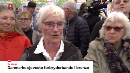 Danmarks sjoveste forbryderbande i bronze - Ny statue | Sammenklip | TVA | 2025 | DR1
