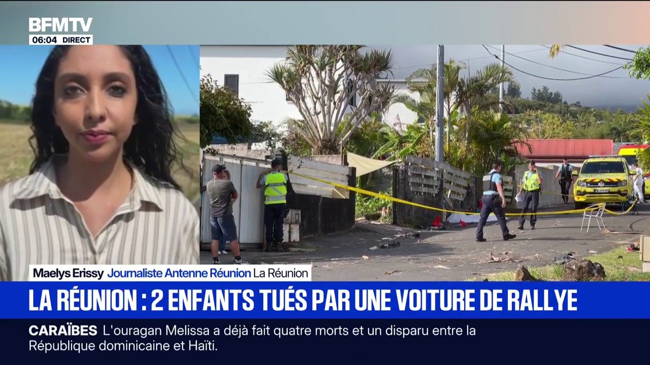Une fillette de neuf ans et son frère de douze ans tués lors d'un rallye à la Réunion