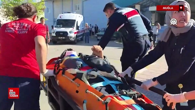 Muğla'nın Fethiye ilçesinde yamaç paraşütü kayalık alana düştü