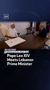 Pope Leo XIV Meets Lebanon Prime Minister