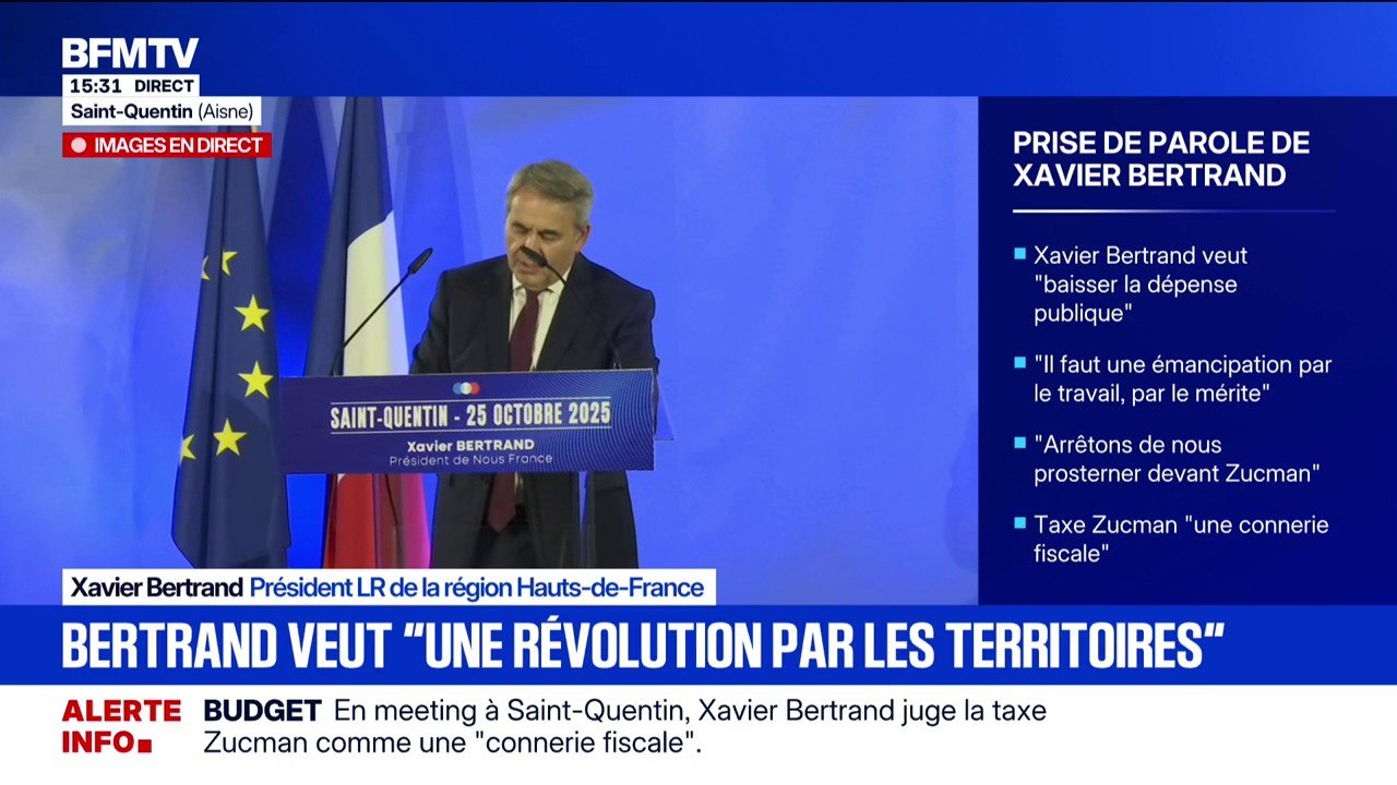 Xavier Bertrand (LR): "LFI et RN sont les deux faces d'une même pièce"