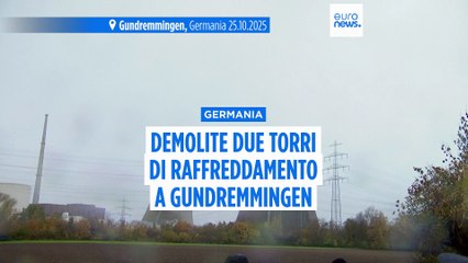 Video: la spettacolare demolizione delle torri di raffreddamento a Gundremmingen, in Germania
