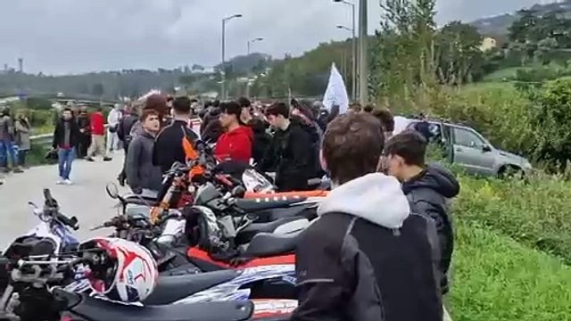 Pistoia, il raduno in moto per ricordare Matteo, morto a 17 anni in un incidente