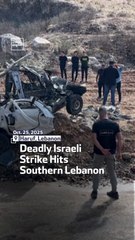 Deadly Israeli Strike Hits Southern Lebanon