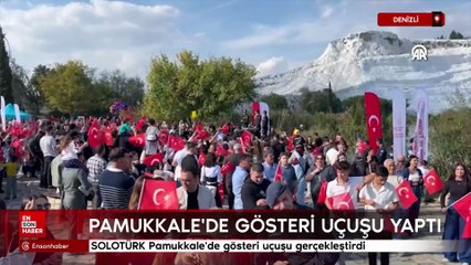 SOLOTÜRK Pamukkale'de gösteri uçuşu yaptı