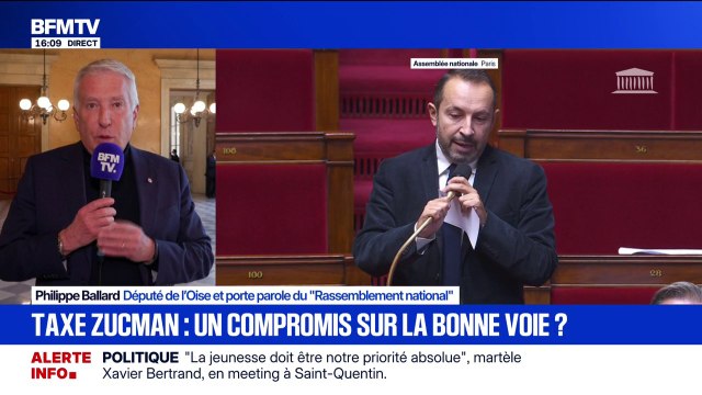 Budget à l'Assemblée nationale: On est contre la taxe Zucman [...] nous avons une autre proposition qui est l'ISF , explique Philippe Ballard, député (RN)