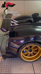 La supercar  ritrovata dai carabinieri a Milano