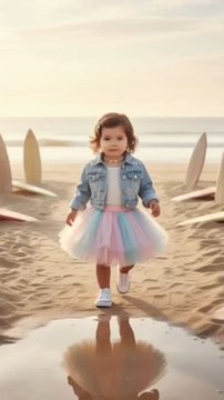Kids Fashion Show Costume, Baby Girl Runway Model Styles