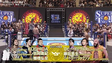 Hiroshi Tanahashi, KUSHIDA & Yuki Yoshioka vs. Hartley Jackson, Kosei Fujita & Robbie Eagles: NJPW Super Junior Tag League 2025 Day 3 (10/25/2025）