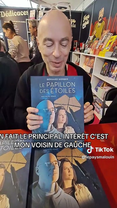 Bernard Werber présente sa bande dessinée au festival Quai des Bulles à Saint-Malo