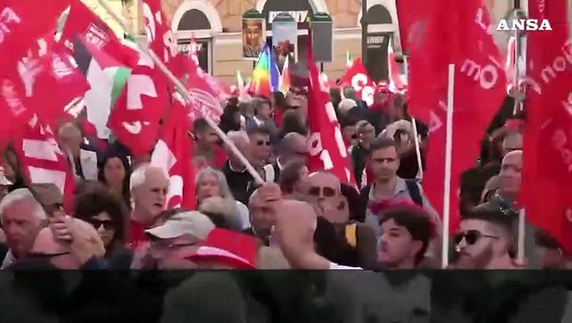 Roma, manifestazione nazionale della Cgil contro la Manovra