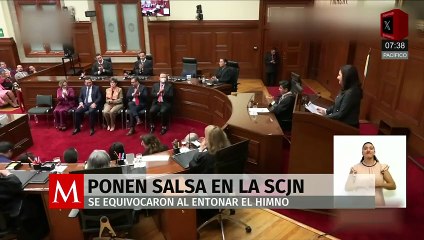 Error en la SCJN: suena salsa en lugar del Himno Nacional durante acto oficial