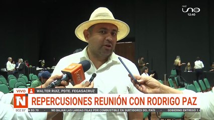 FEGASACRUZ: REPERCUSIONES REUNIÓN CON RODRIGO PAZ