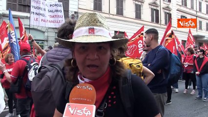 Le voci dei manifestanti al corteo della Cgil a Roma: "Siamo in una dittatura del capitale"