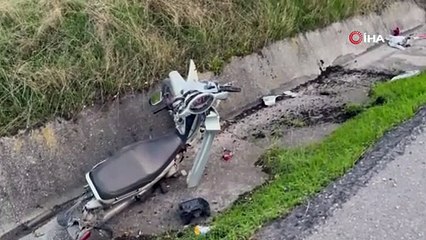 Motosiklet ile transit kavşakta çarpıştı: 1 ölü