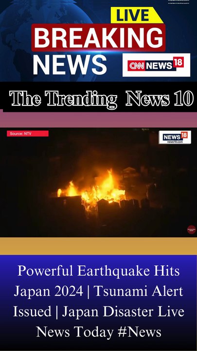 Powerful Earthquake Hits Japan 2024 | Tsunami Alert Issued | Japan Disaster Live News Today #News