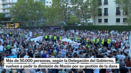 Miles de valencianos piden la dimisión de Mazón a cuatro días del primer aniversario de la dana