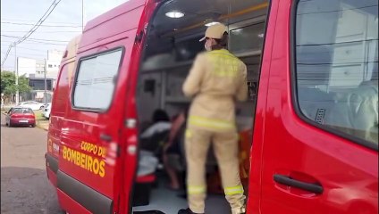 Mulher sofre acidente de trânsito e é socorrida pelo Siate no São Cristóvão