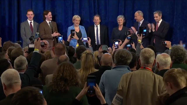 Irish President-Elect Catherine Connelly Delivers Victory Speech Amid Supporter Cheers