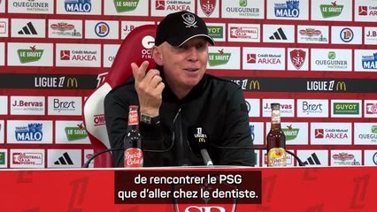 Brest - Roy : "C'est beaucoup plus difficile de jouer contre le PSG que d'aller chez le dentiste !"