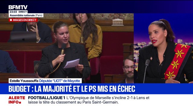 Budget à l'Assemblée nationale: S'il n'y a pas de budget, il n'y aura rien pour Mayotte l'année prochaine , s'inquiète Estelle Youssoupha, députée (LIOT) de Mayotte