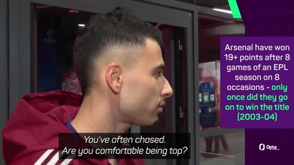 'Easy to get there, complicated to stay there' - Martinelli ready to keep Arsenal atop the Premier League