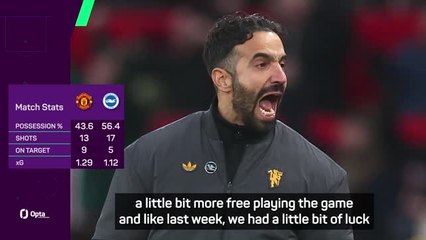 Amorim feels confidence is growing at United after Brighton win