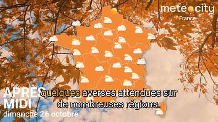 Bulletin météo France du dimanche 26 octobre 2025