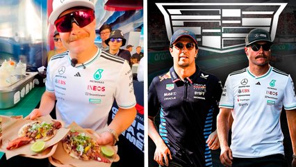 Valtteri Bottas se declara el fan más grande de tacos en el GP de México ¿Gracias a Checo Pérez?