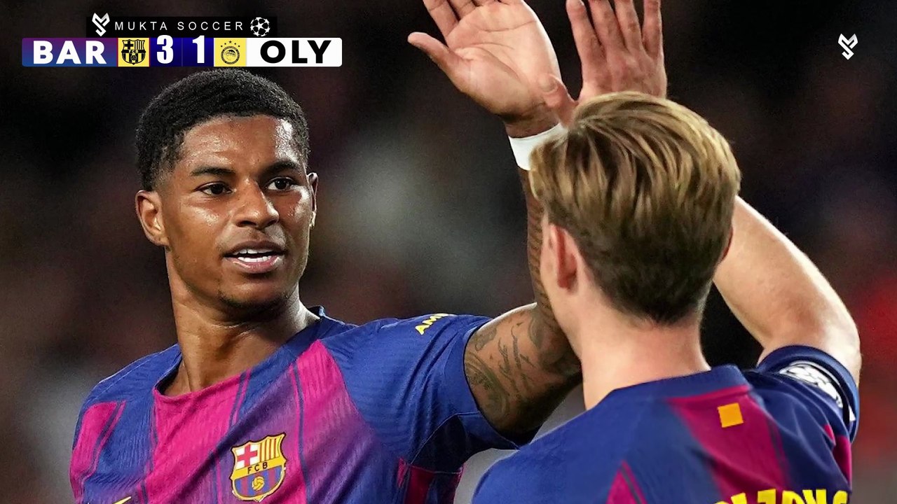 Barcelona 6–1 Olympiacos | All Goals & Highlights | UEFA Champions League 2025