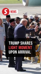 Trump dances upon arrival to Malaysia for Asean Summit