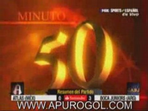 Atlas 0 Boca Juniors 3 Goles de Palermo