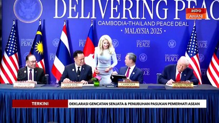 Anwar, Trump saksi pemeteraian perjanjian damai Kemboja-Thailand