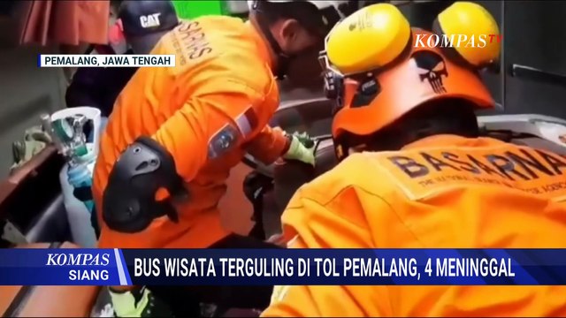 Kecelakaan Maut Bus Pariwisata di Tol Pemalang, 4 Jenazah Korban Tiba di Rumah Duka | KOMPAS SIANG