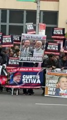 Supporters for each NYC mayoral candidate rally outside before final debate