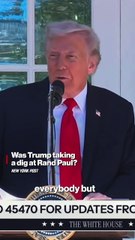 Was Trump taking a dig at Rand Paul?